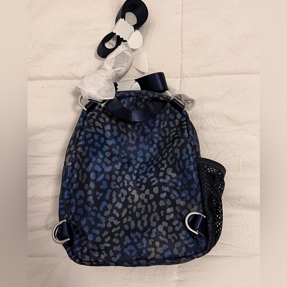 Fabletics NEW w/tags Navy Leopard Mini Sport Backpack - Picture 5 of 6